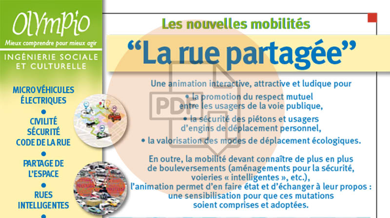 Les nouvelles mobilités, la rue partagée