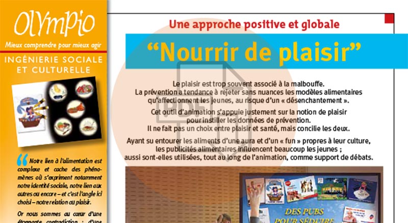 Réenchanter l'acte alimentaire "Nourrir de plaisir"